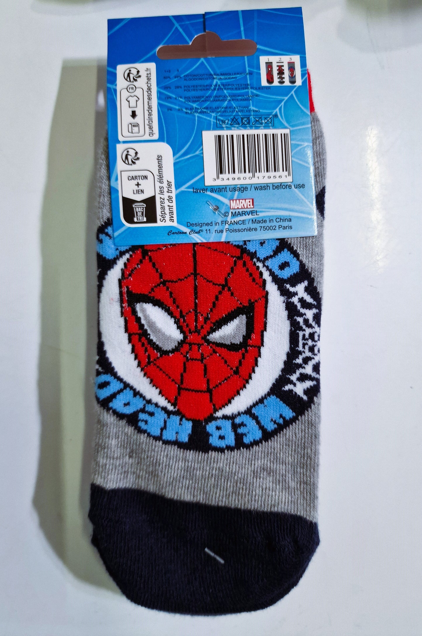 Marvel Spiderman Sneaker Socken 3er Set
