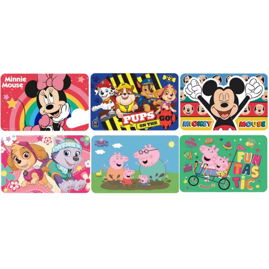 Disney Mickey Mouse und Minnie Mouse, Peppa Wutz, Paw Patrol Platzset