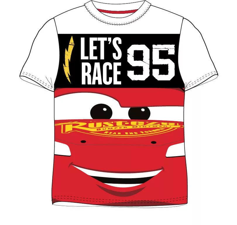 Cars T-Shirt weiß Lightning Mc Queen