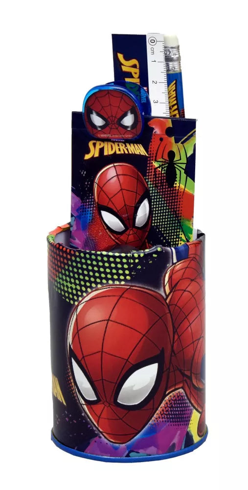 Marvel Spiderman Schreibwaren Set mit Stiftehalter 7-Teilig
