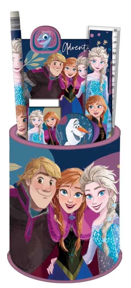 Disney Frozen Die Eiskönigin Schreibwaren Set mit Stiftehalter 7-Teilig