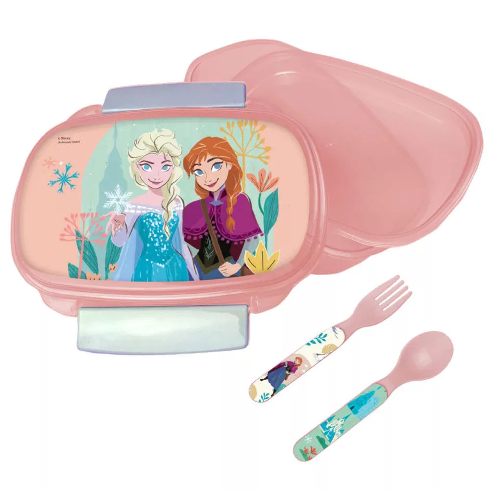 Disney Frozen Eiskönigin Sandwichbox + Besteckset Vesperdose