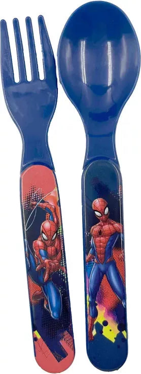 Marvel Spiderman Sandwichbox + Besteckset Vesperdose
