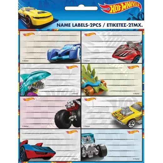 Hot Wheels Adress Etiketten
