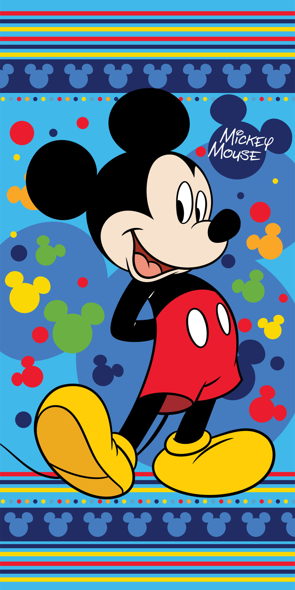 Disney Mickey Mouse Duschtuch blau 70x140cm