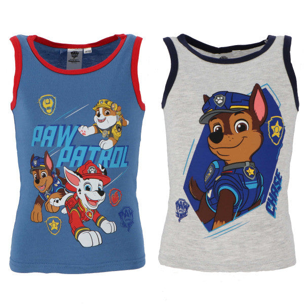 Paw Patrol set of 2 boys' undershirts