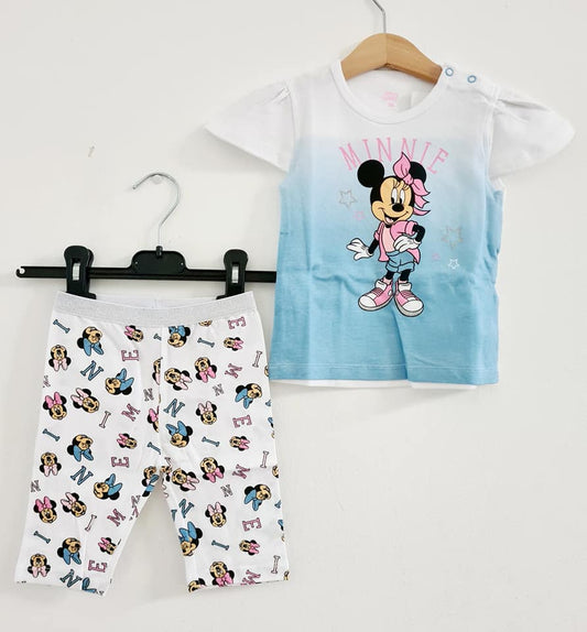 Minnie Mouse summer set baby blue