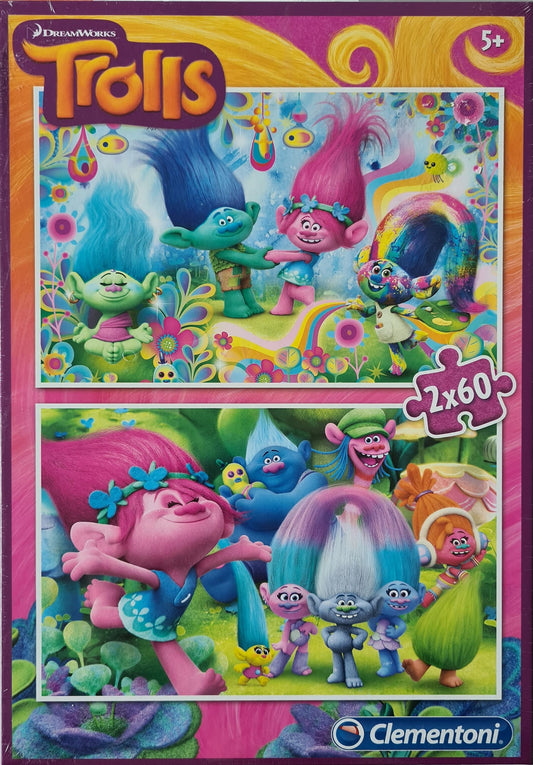 Trolls Puzzle 2x 60 Teile von Clementoni