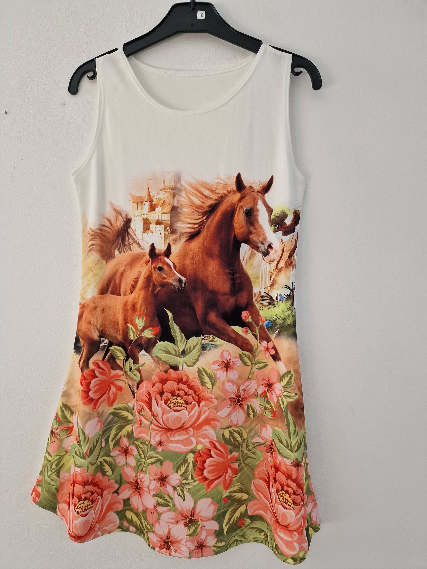 Pferd Kleid Pferdemotiv Mädchen Sommerkleid B-Ware