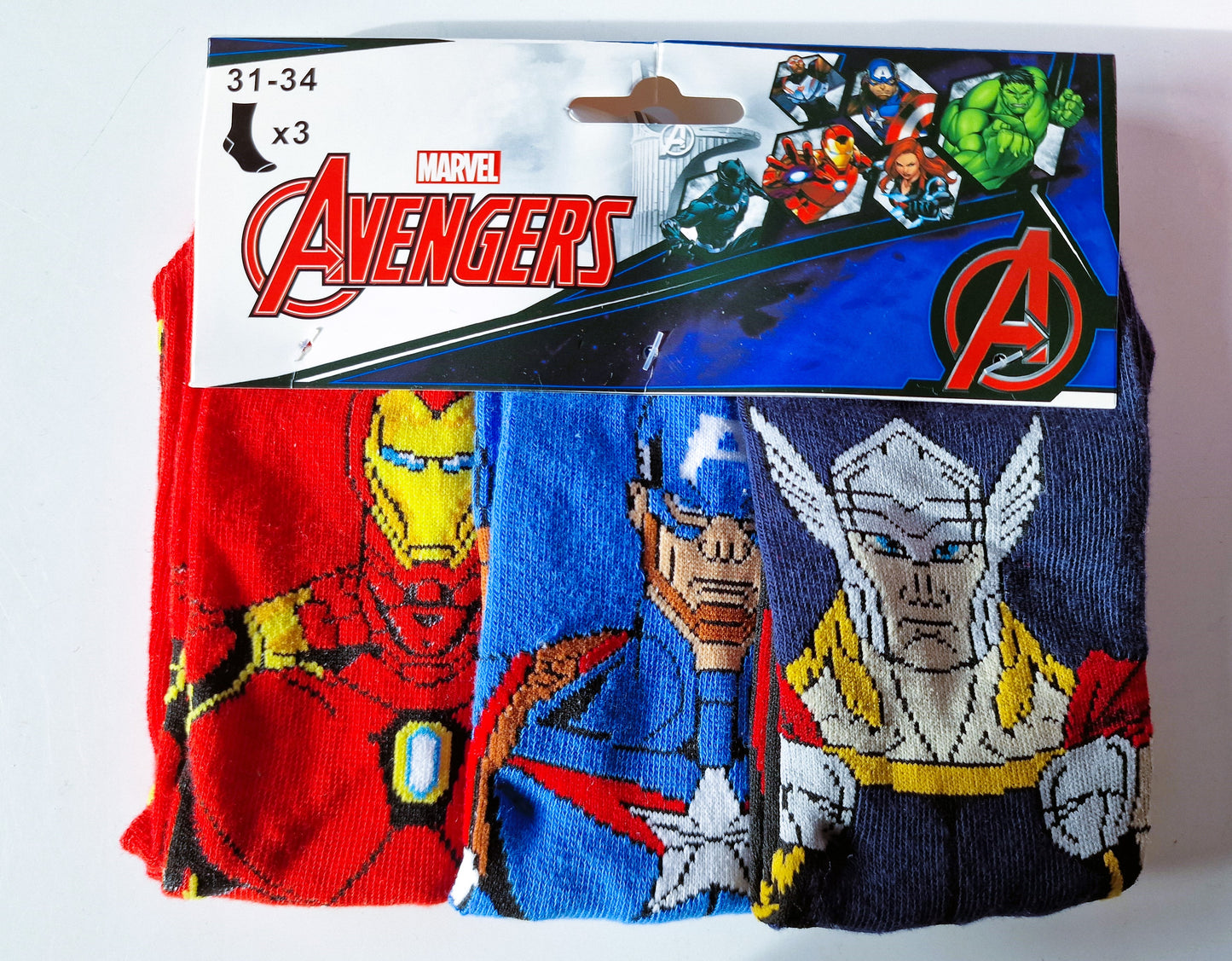 Marvel Avengers 3er Set Socken Gr. 31-34