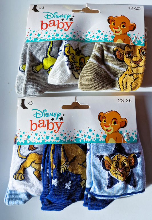 Disney König der Löwen Kinder Socken Disney Baby 3er Set Simba