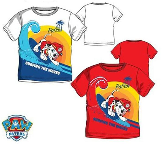 Paw Patrol T-Shirt Surfing red or white Marshall