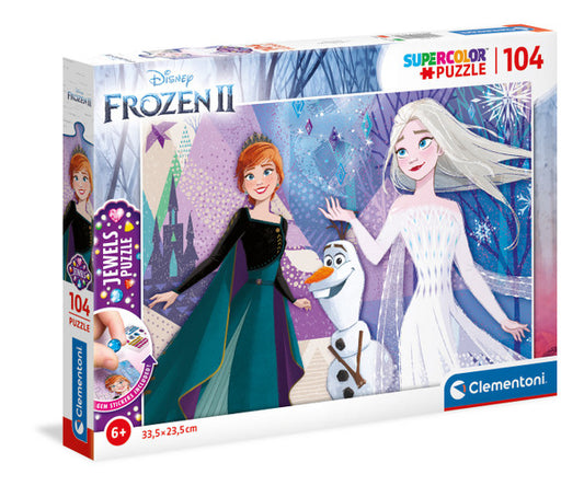 Disney Frozen - Die Eiskönigin Puzzle 104 Teile mit Anna, Elsa und Olaf