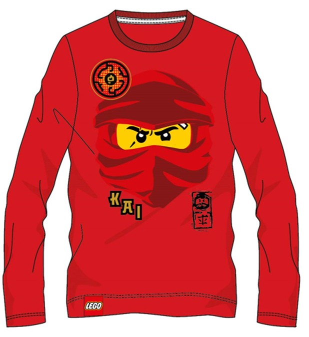 Ninjago long sleeve shirt red with Kai