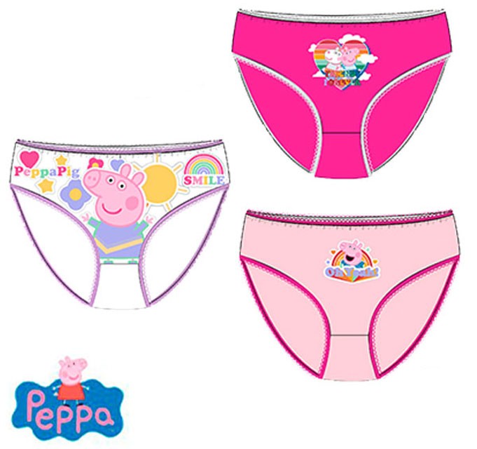 Peppa Pig 3er Set Unterhosen 6/8 Jahre