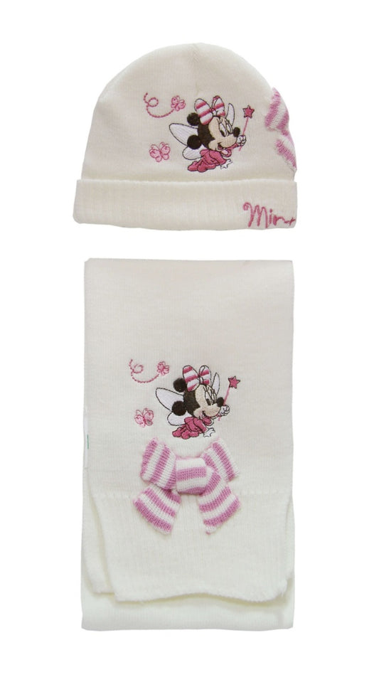 Minnie Mouse Baby Set Hat and Scarf KU 42