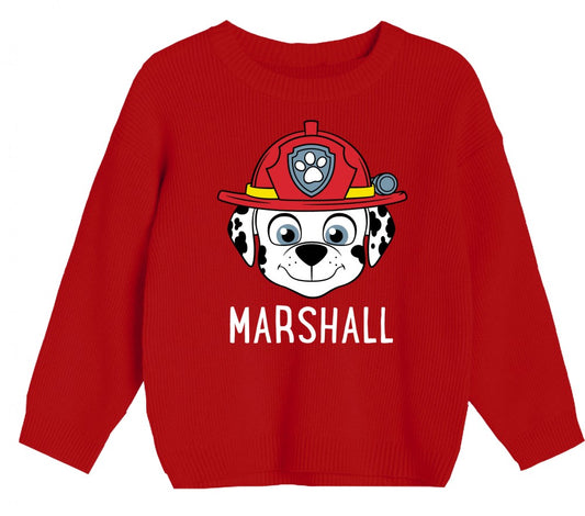Paw Patrol sweater red with Marshall