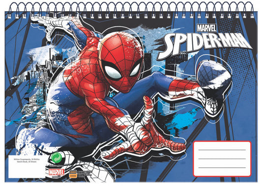 Marvel Spiderman Spiral Skizzenbuch Malblock A4