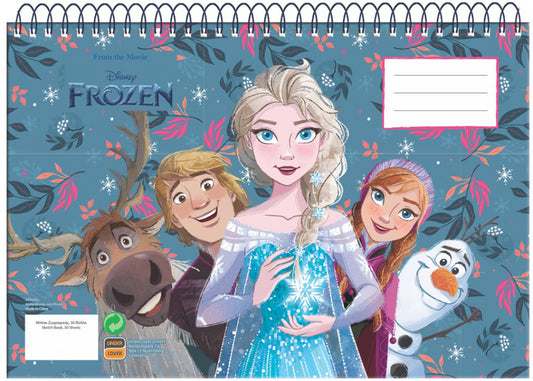 Disney Frozen - Die Eiskönigin Spiral Skizzenbuch Malblock A4