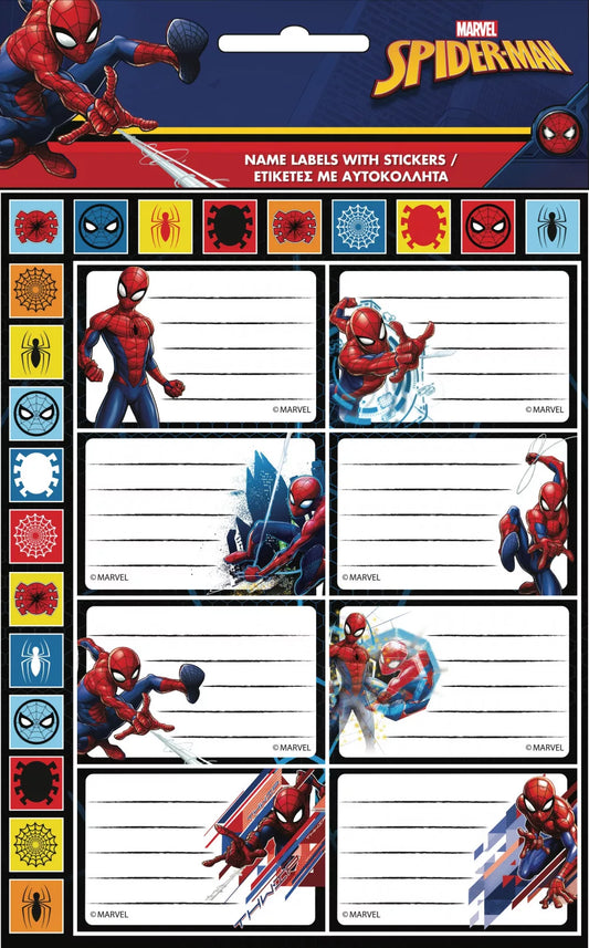 Marvel Spiderman Adress Etiketten