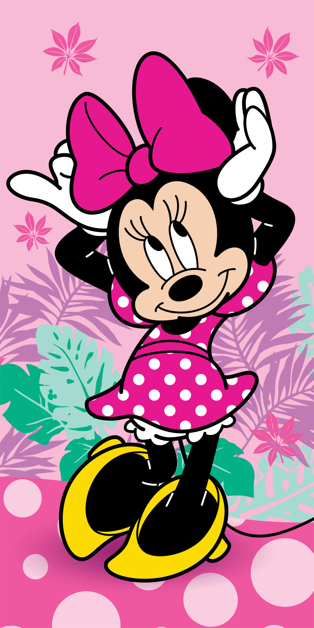 Disney Minnie Mouse Duschtuch rosa 70x140cm