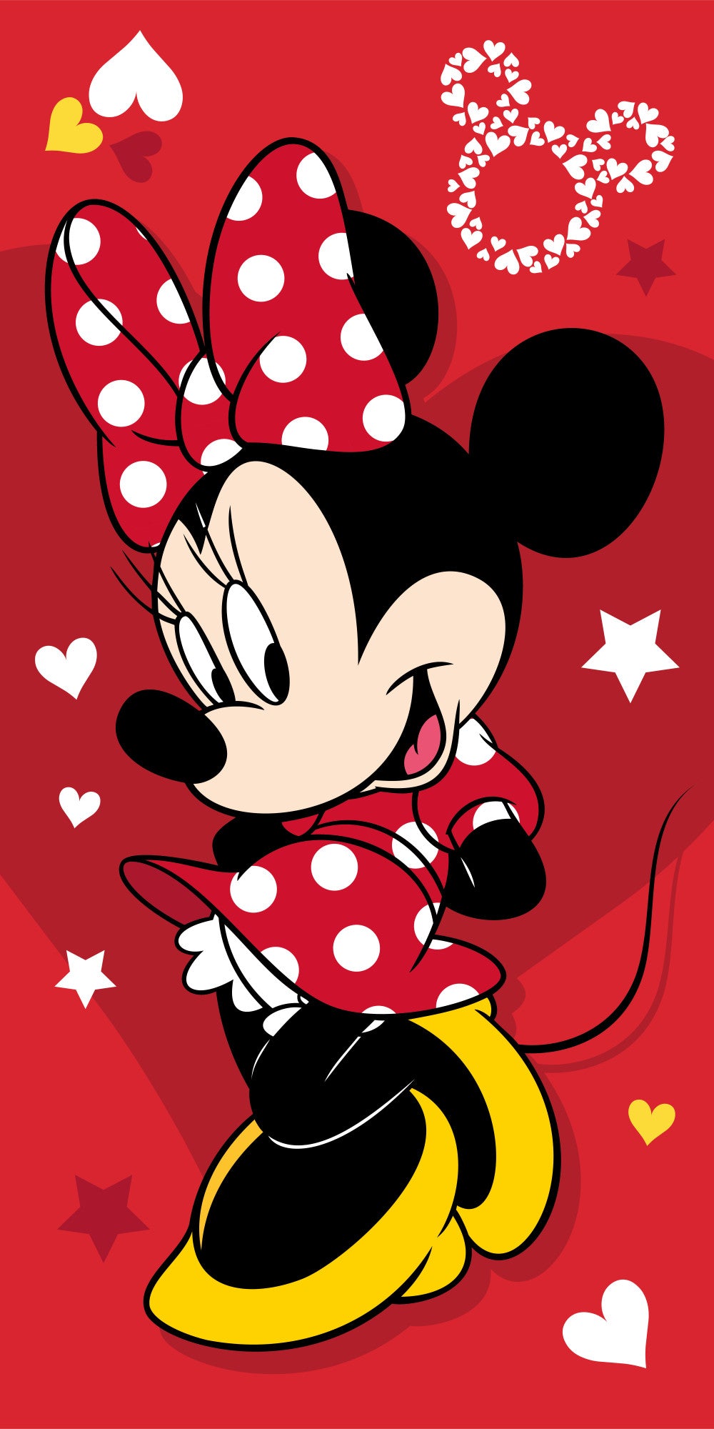 Disney Minnie Mouse Duschtuch rot 70x140cm