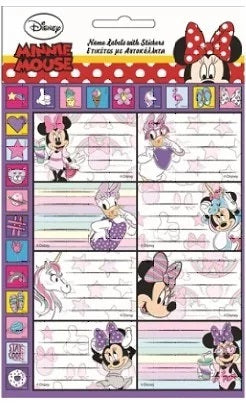 Disney Minnie Mouse Adress Etiketten