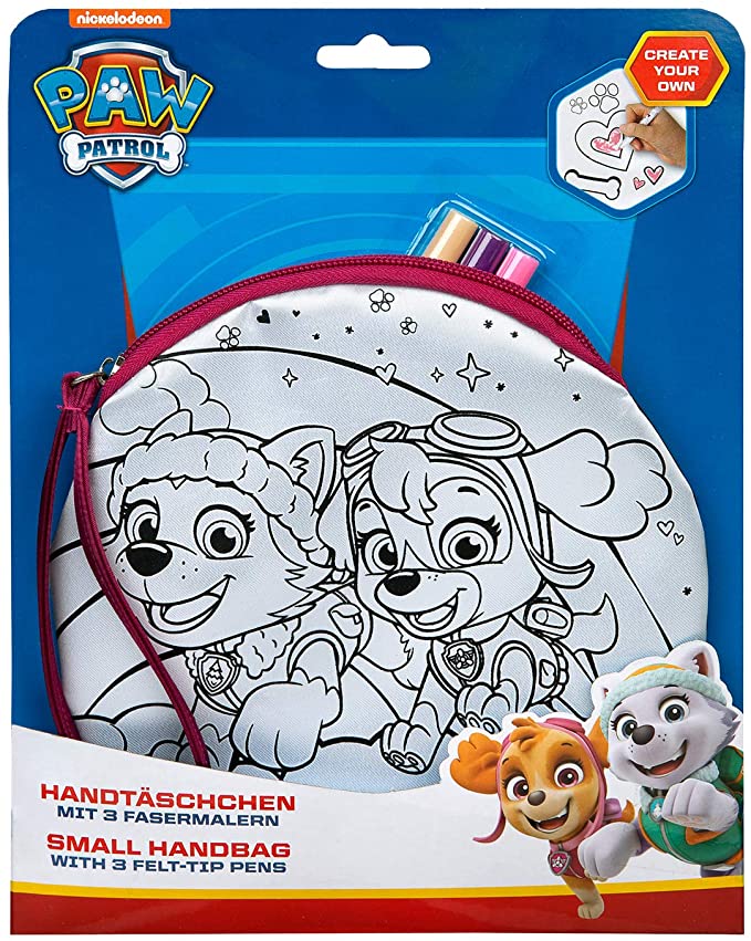 Paw Patrol Handtasche zum ausmalen