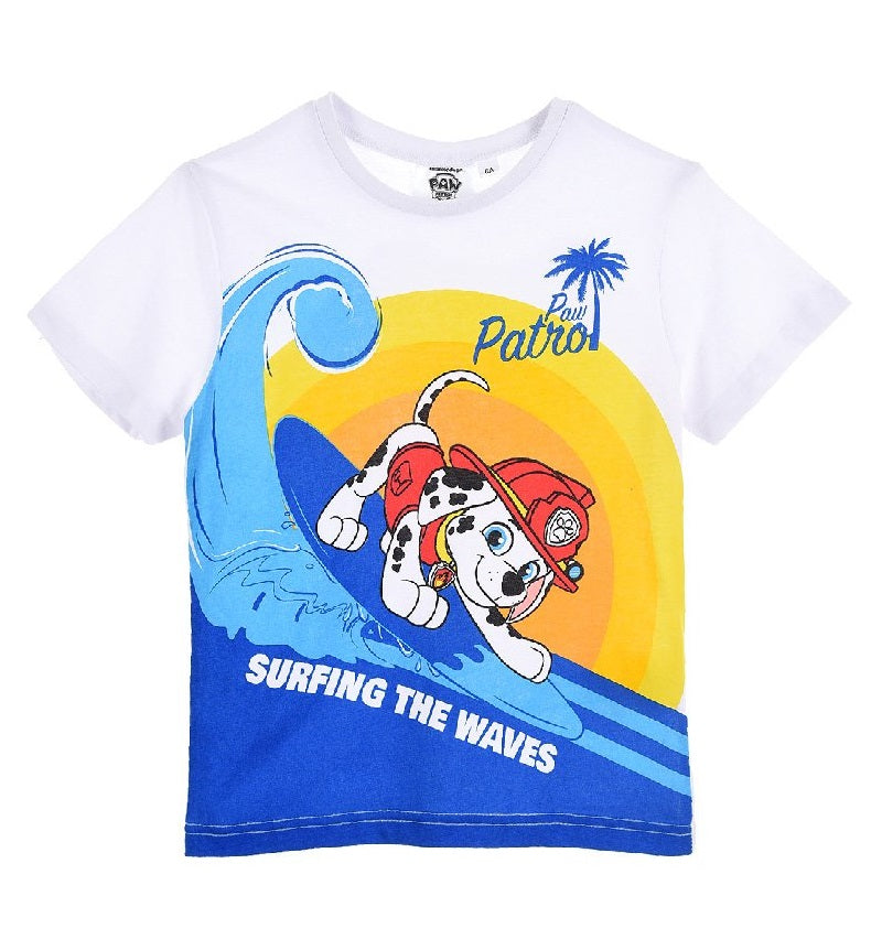 Paw Patrol T-Shirt Surfing rot oder weiß Marshall