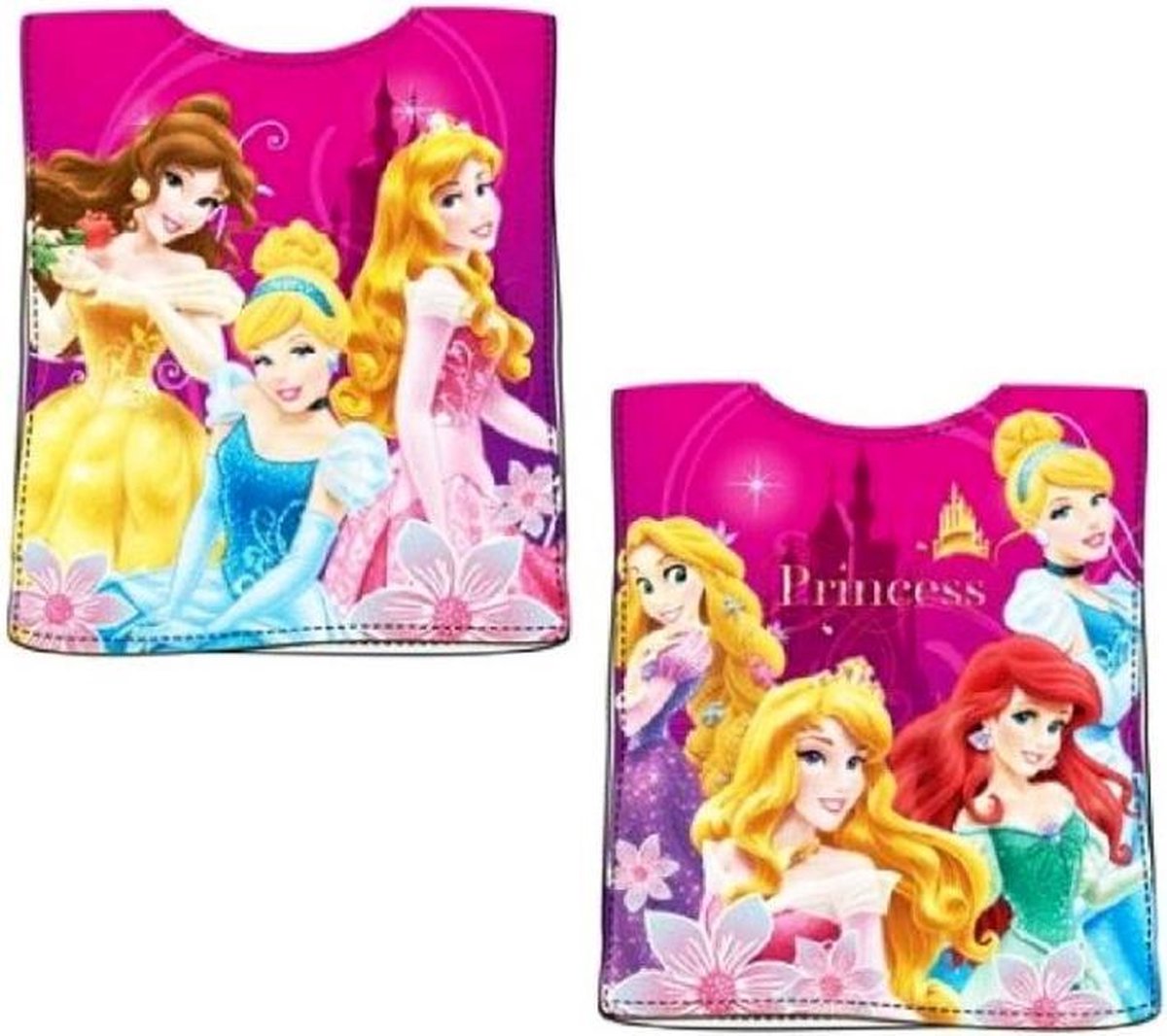 Disney Princess Poncho Aurora, Cinderella, Arielle, Belle, Rapunzel 100x50cm