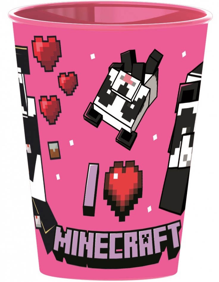 Minecraft Trinkbecher pink 260ml
