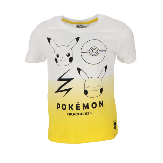 Pokémon T-Shirt weiß/gelb